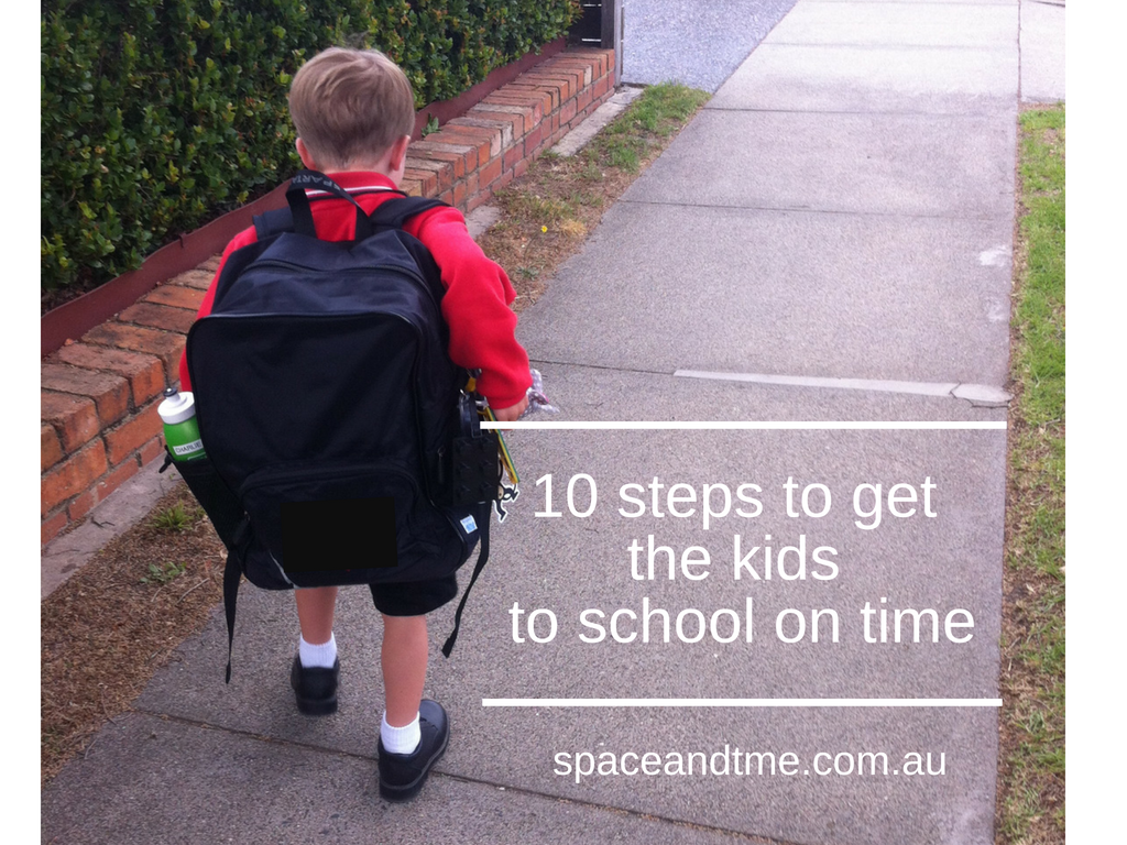 10 steps to get the kids to school on time