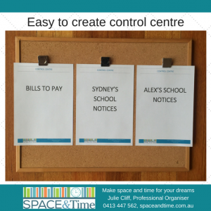 Notice board / control centre