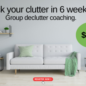 Kick Your Clutter in 6 Weeks - Group Coaching Program - Pay in full