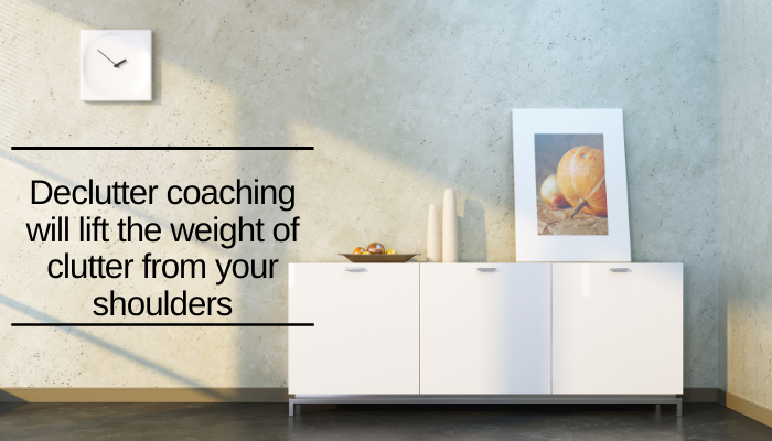 Sick of wrangling with the daily chaos of having too much stuff? Join this declutter coaching that will lift the weight of your clutter.