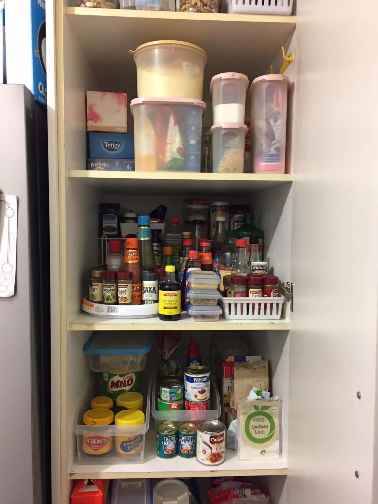 Small pantry after
