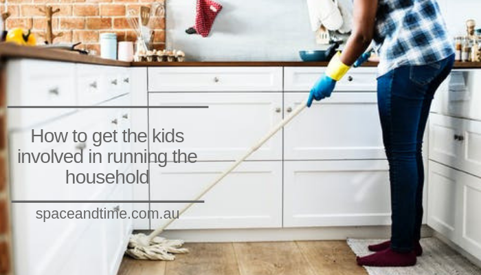 get kids involved in household