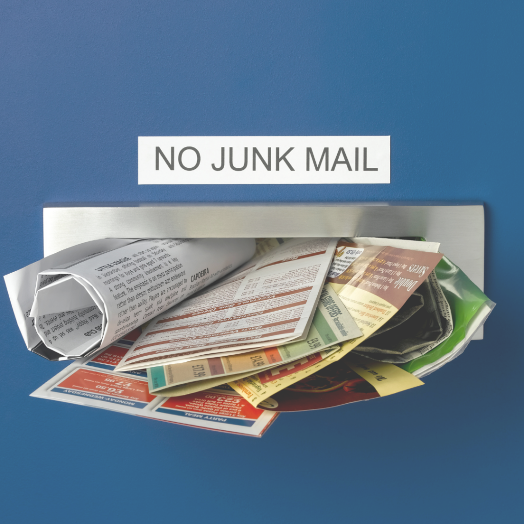 Paper-based junk mail is not only unnecessary, it's an environmental nightmare. In addition to littering, junk mail creates a lot of waste. 