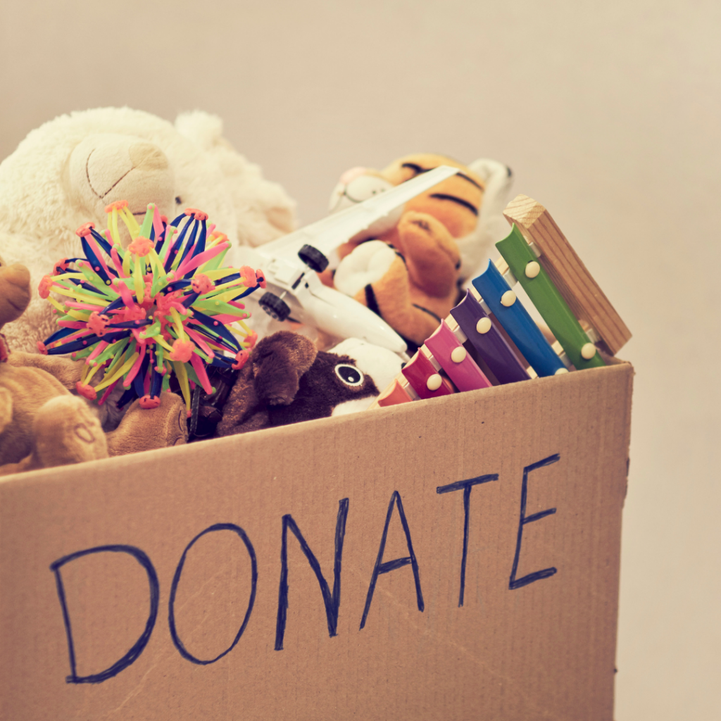 In donating toys that your kids have outgrown can help local charity and absolutely reduce your clutter at home.