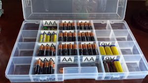 batteries in tackle box