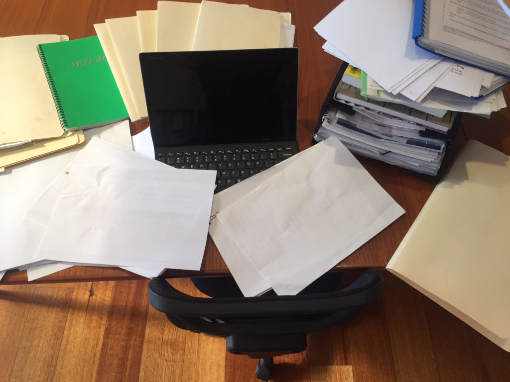 messy paperwork